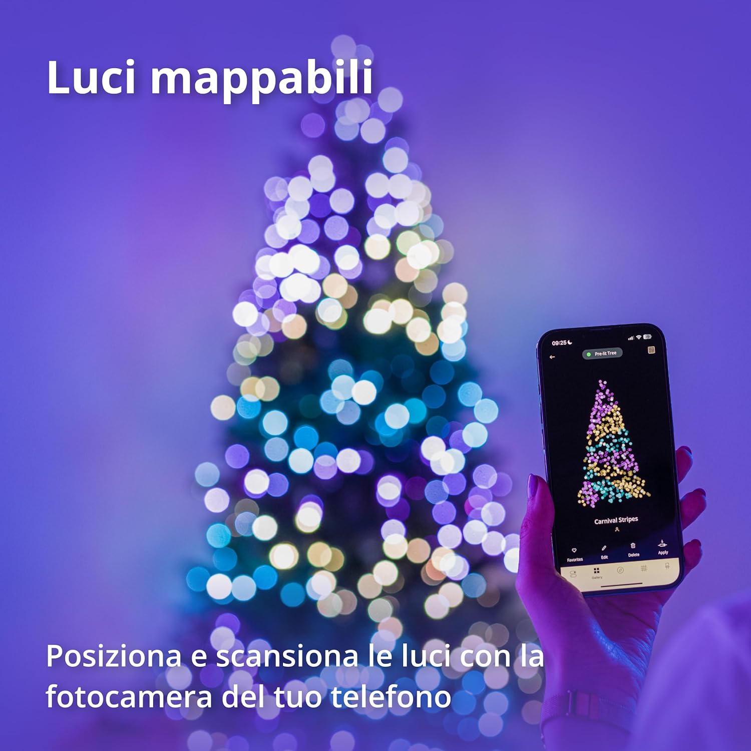 Luci LED Albero Natale | Controllabili tramite App