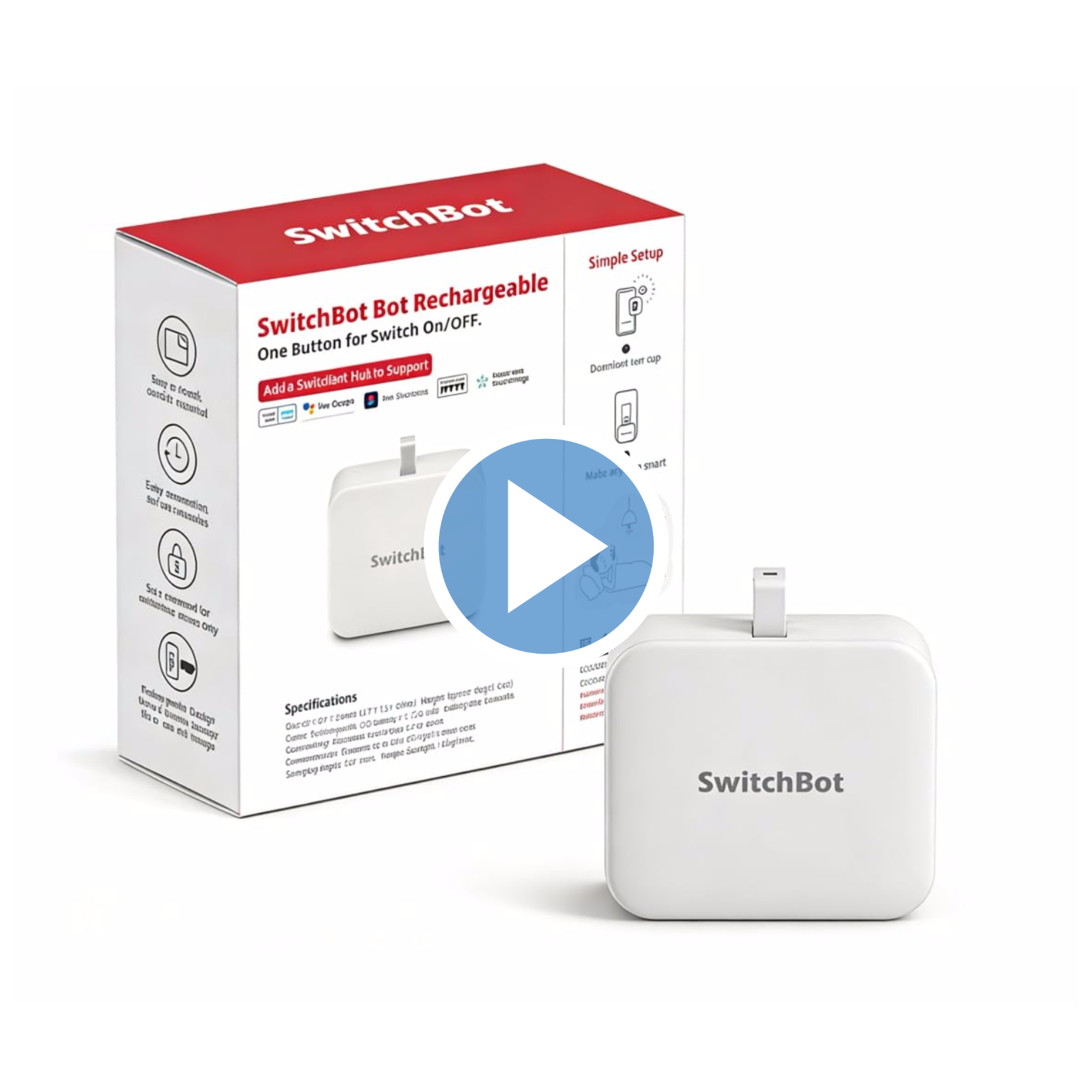 Fingerbot per Interruttori con Batteria Ricaricabile